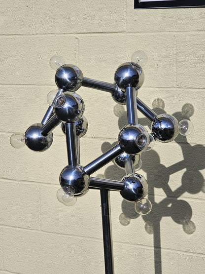 MCM Space Age Chrome Floor Lamp By Kalmar Franken Atomic Era JT Kalmar