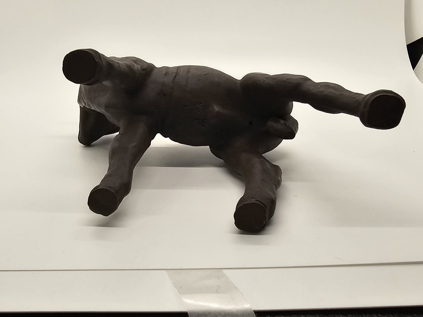 Vtg Meissen Brown Lamb Porcelain Figurine 5.25 Inch Tall Stamped