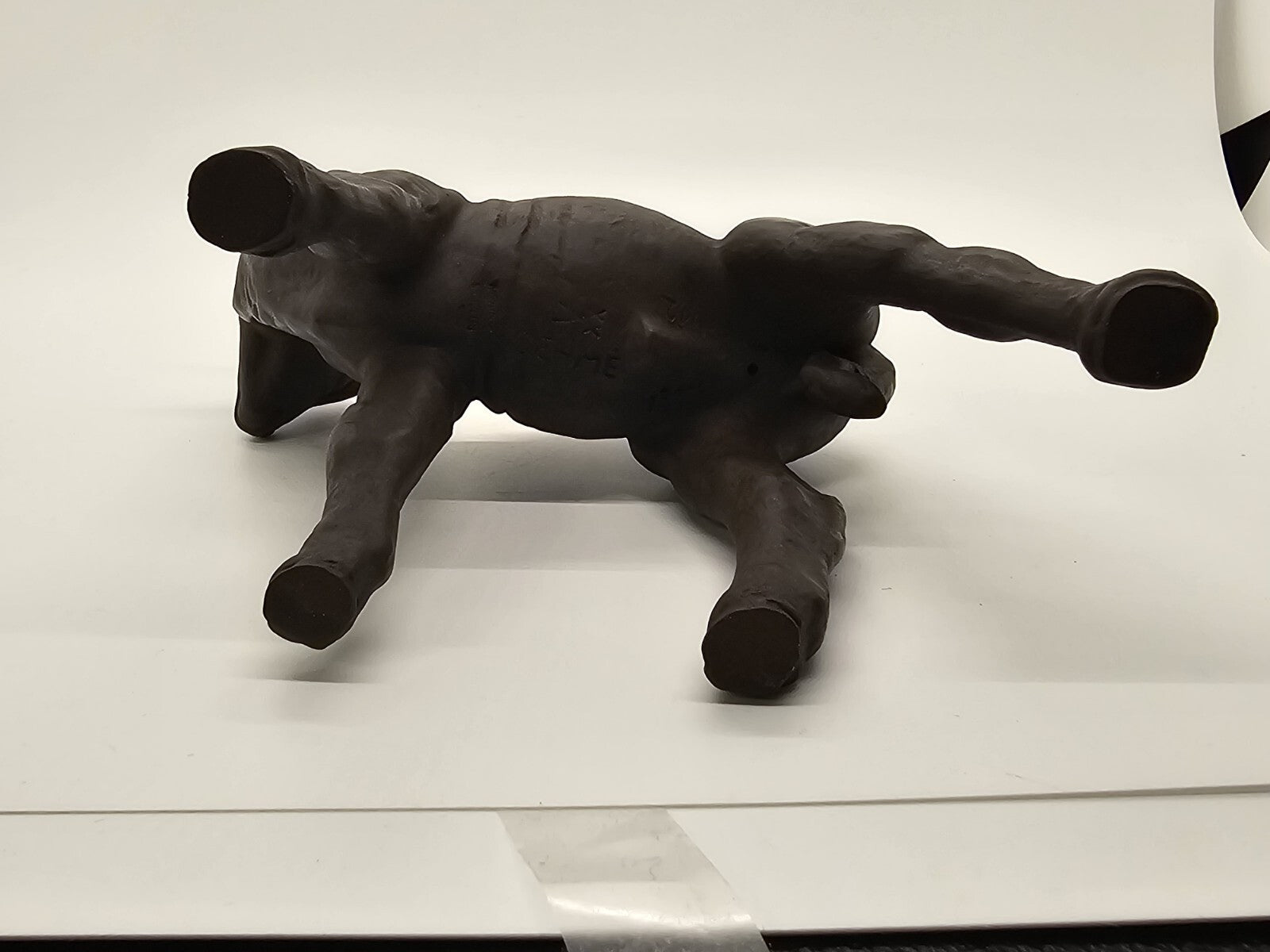 Vtg Meissen Brown Lamb Porcelain Figurine 5.25 Inch Tall Stamped
