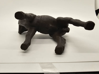 Vtg Meissen Brown Lamb Porcelain Figurine 5.25 Inch Tall Stamped