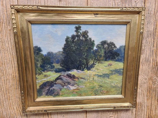 Original Charles Relyea Mountain Top Scene Painting Wall Art