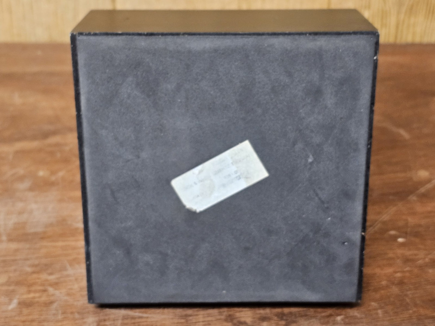 Cyan Design White Quartz Black Base & White Crystal Table Accent Decor 7" X 7"