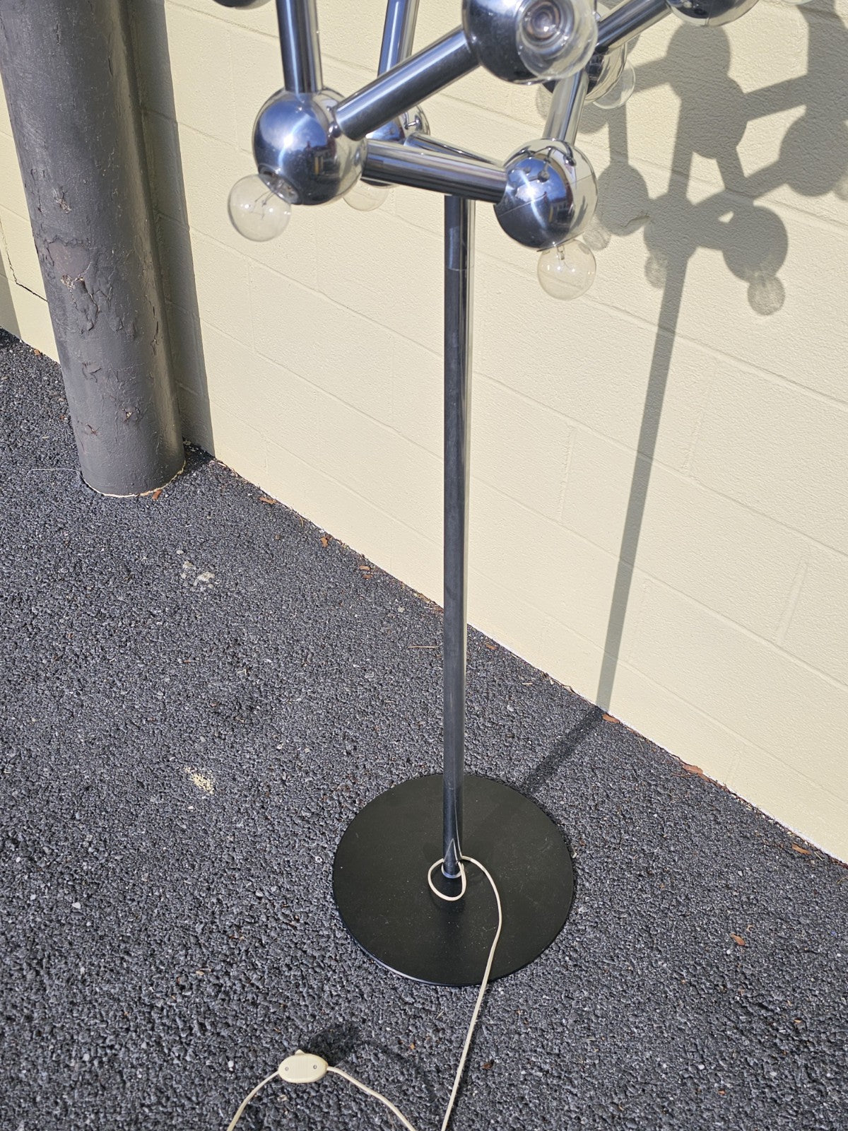 MCM Space Age Chrome Floor Lamp By Kalmar Franken Atomic Era JT Kalmar