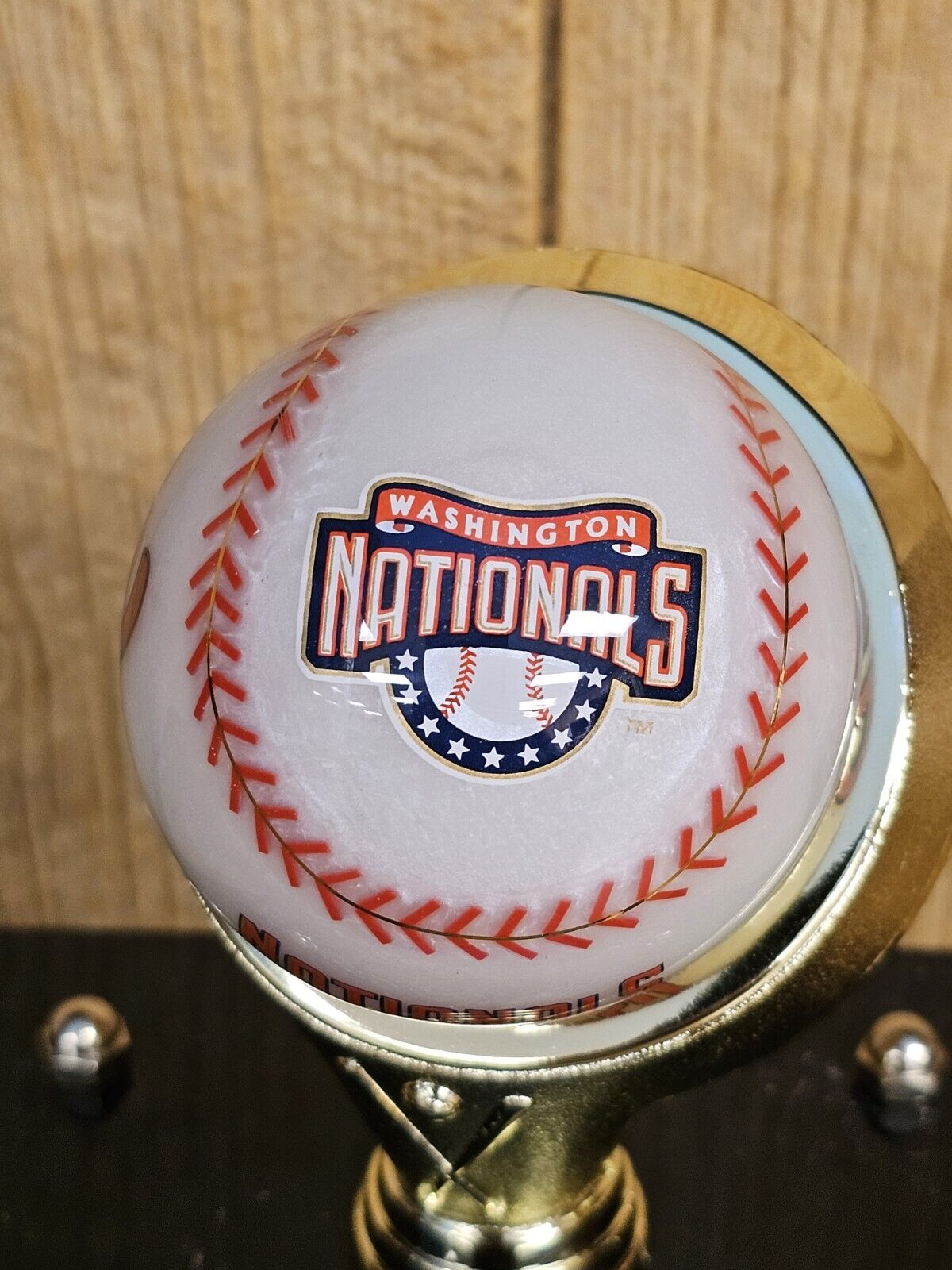 Washington Nationals Acrylic Logo Baseball &Case Great Quality Presentation Ball