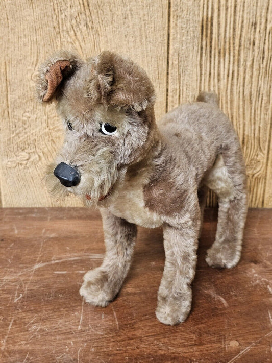 Vtg 1960s Disney Schuco Scamp Puppy Mohair Plush Lady & The Tramp Squeaker Dog