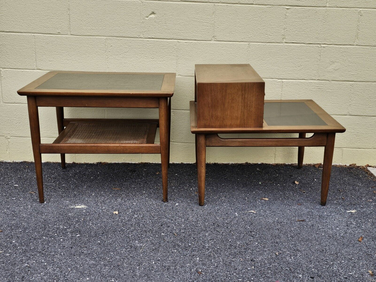 MCM Step Side End Table & Side Table Pair by American of Martinsville 