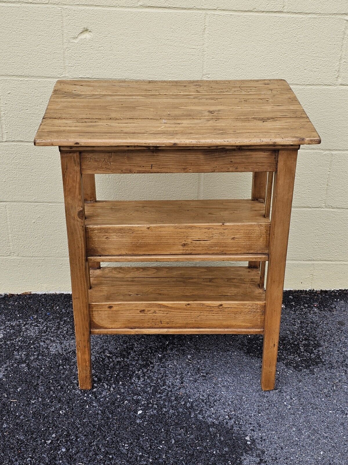 Reproduction Wormy Pine Side Table Accent Night Stand By Great British Pine Mine