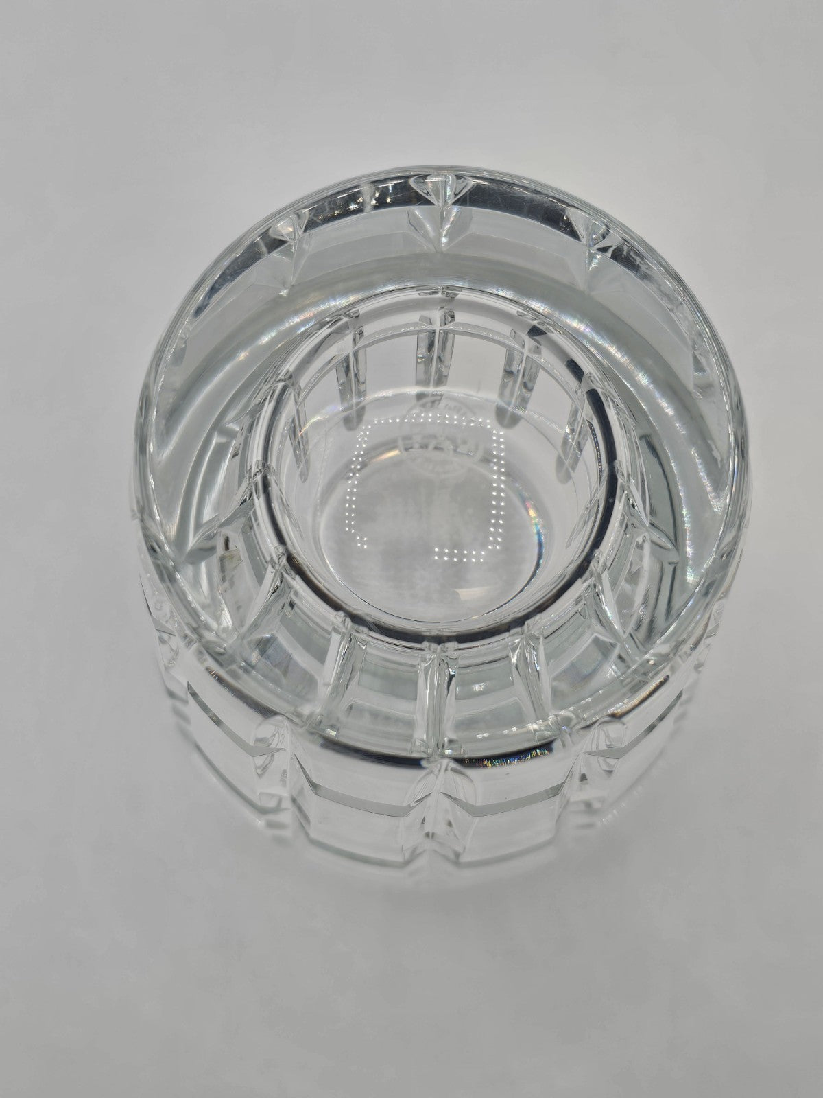 Baccarat Nadine Crystal Floral Vase 6.75” Tall Signed Baccarat France 4.5" Wide