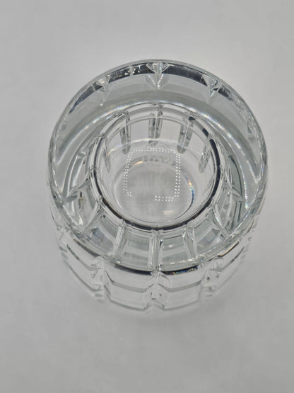 Baccarat Nadine Crystal Floral Vase 6.75” Tall Signed Baccarat France 4.5" Wide