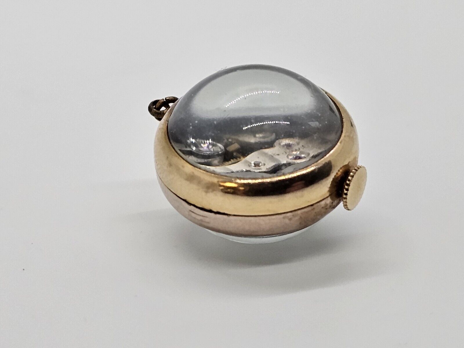 Lady's La Marne Spherical Mechanical Pocket Watch Nurses Watch Gold? 11 Grams