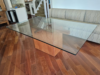 Mid Century Modern Danish Rosewood Glass Top Dining Table Alwy Visschedyk?