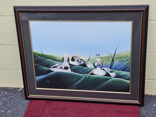 Original Watercolor Painting Of Long Tailed Ducks Chesapeake Bay MD 