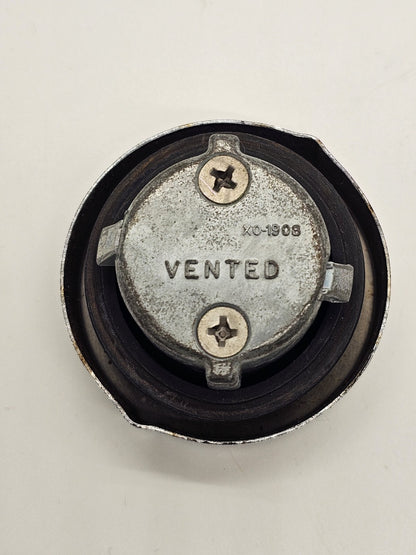 Vtg 1974 Husqvarna Motorcycle Vented Chrome Locking Gas Cap XO-1908 