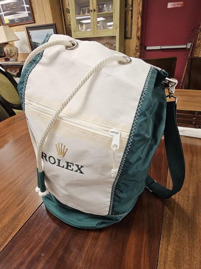 Vintage Rolex Sailers Duffel Bag With 2 Rolex Beach Bathroom Towels 33" X 70"