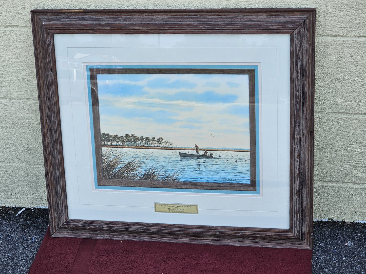 Original Watercolor Painting Of Ducks Chesapeake Bay MD C Keith Whitelock