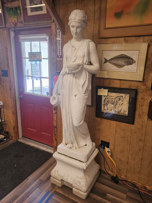 Cast Stone Hebe Greek Goddess By Henri Studio Fountain Of Youth 81" Tall