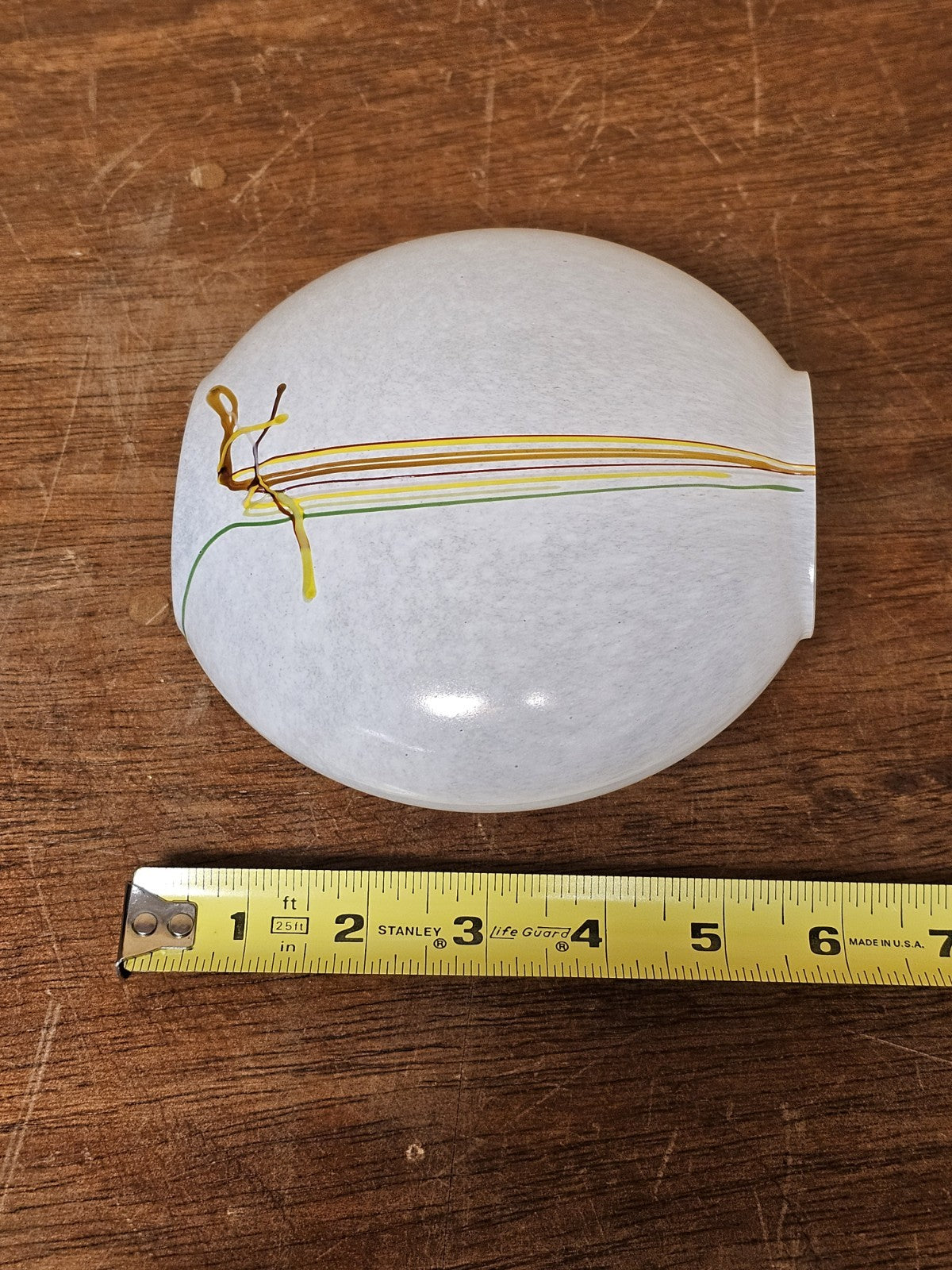 Kosta Boda Swedish Art Glass Rainbow Vase Bertil Vallien Vintage Signed 5.5 In T