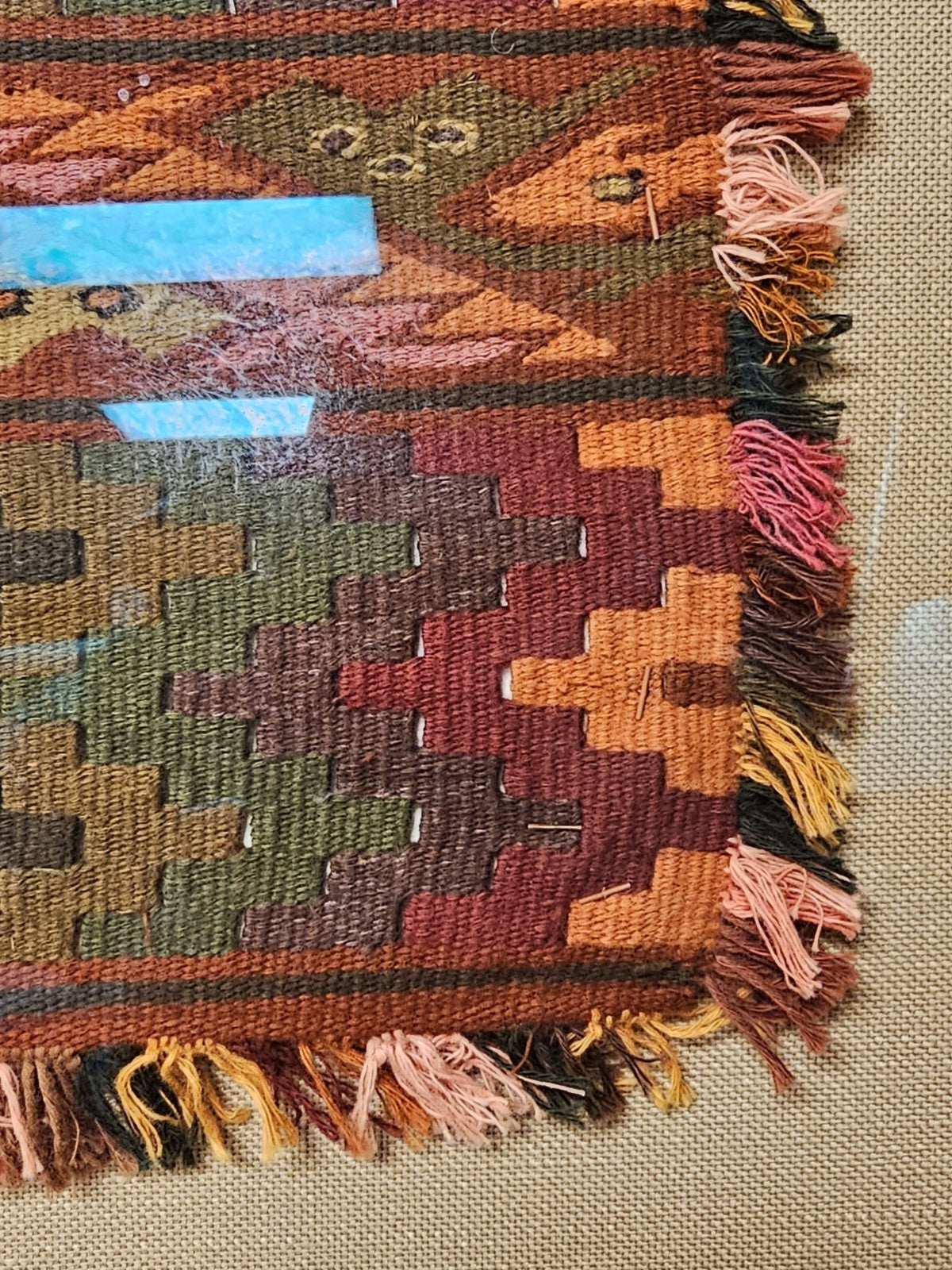 Vtg Sulca House Museum Wari Kelim Pre Inka Peruvian Tapestry Walter Sulca Leon 
