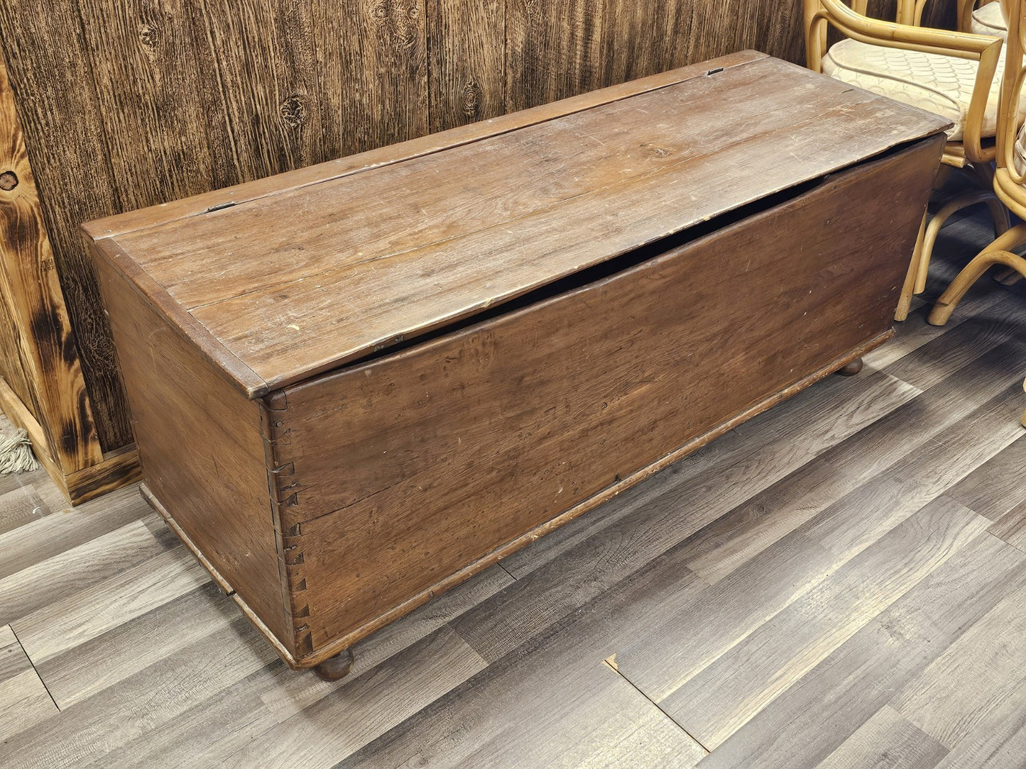 Early American 18th Century? Early 19th Century Farmhouse Pine Blanket Chest