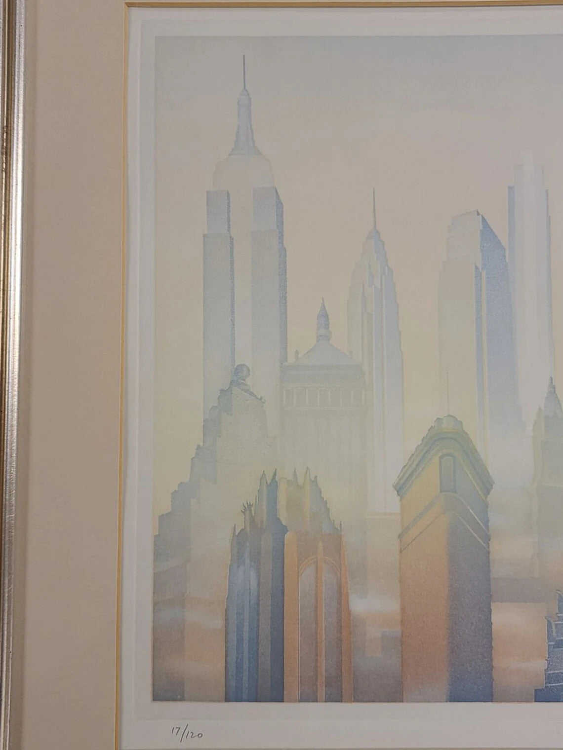 Framed Signed & Numbered Cityscape Print Wall Art