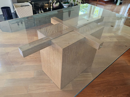 Mid Century Modern Danish Rosewood Glass Top Dining Table Alwy Visschedyk?