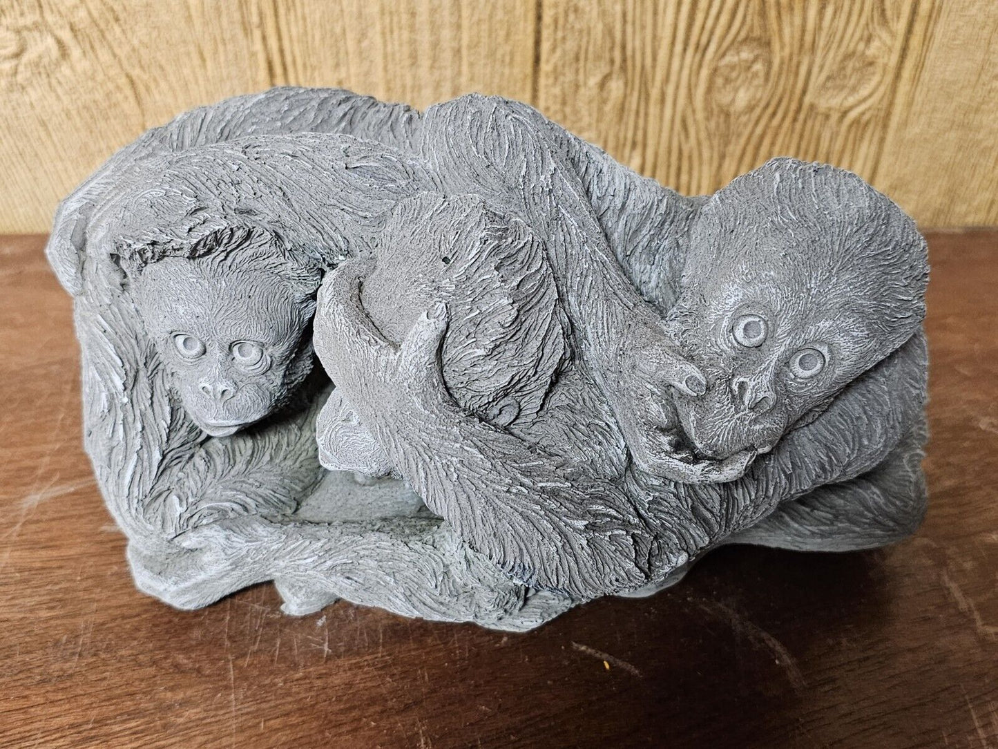 See Hear Speak No Evil Set 3x Monkey Statue |Reconstituted Stone Garden Ornament