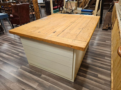 Architect Drafting Blueprint Cabinets w Butcher Block Top Work Station