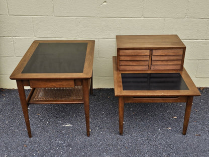 MCM Step Side End Table & Side Table Pair by American of Martinsville 