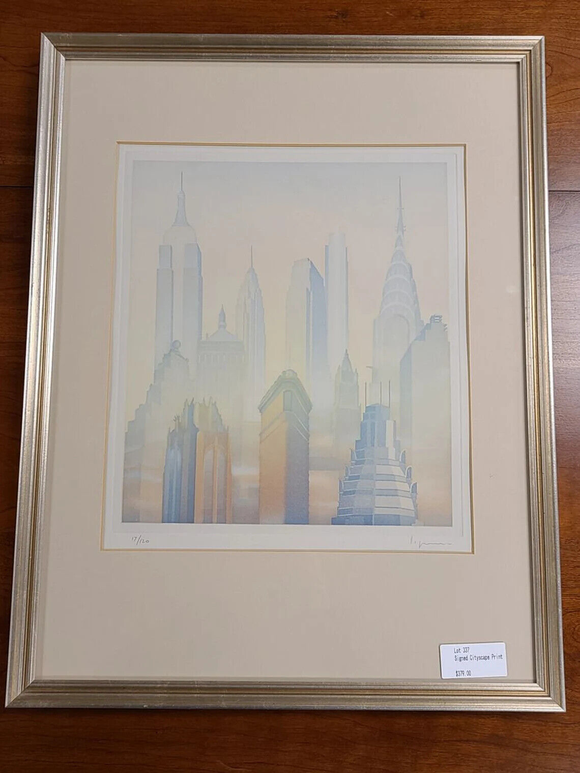 Framed Signed & Numbered Cityscape Print Wall Art