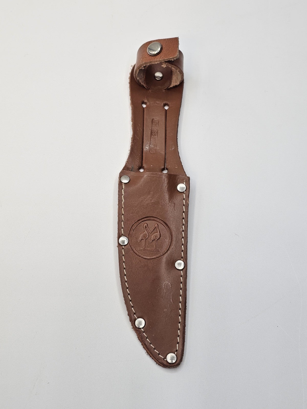 Rostfrei Solingen Germany Stag Horn Hunting Knife Engraved Blade Advertising 8" 
