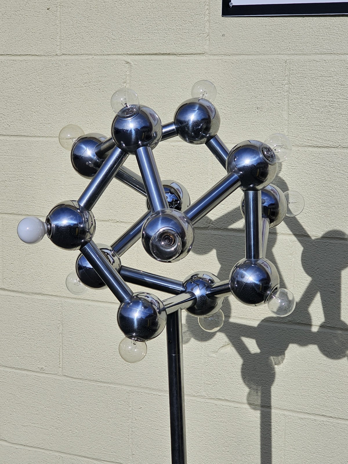 MCM Space Age Chrome Floor Lamp By Kalmar Franken Atomic Era JT Kalmar