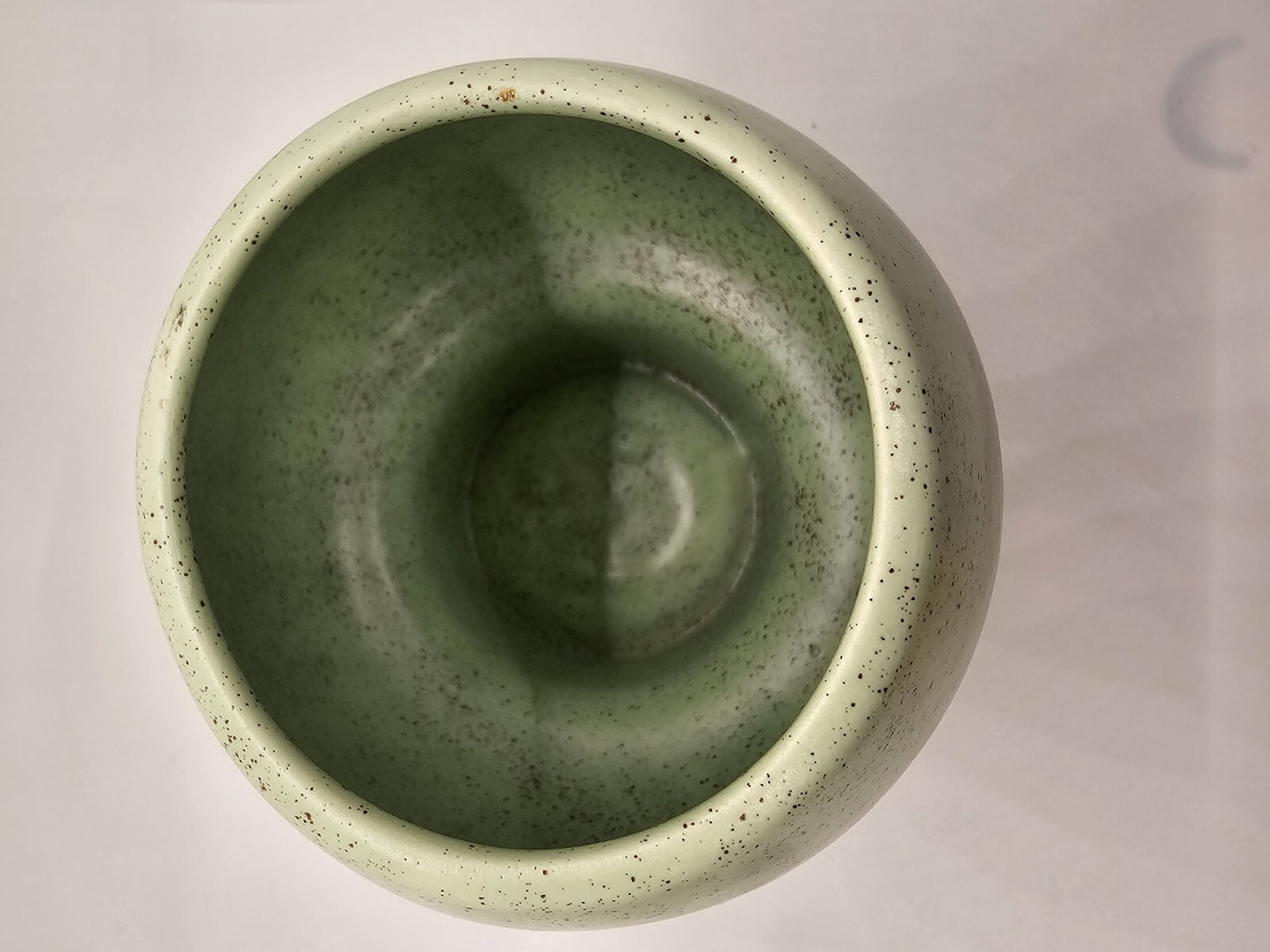 Stanford Sebring Pottery Atomic Age MCM Vase With Tripod Vase Mint Green