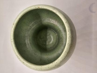 Stanford Sebring Pottery Atomic Age MCM Vase With Tripod Vase Mint Green