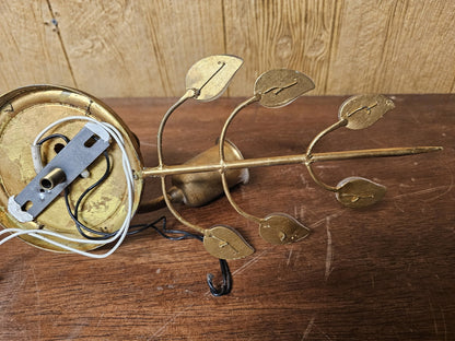 MCM 1960s Hollywood Regency Style Wall Light Lamp By Banci Firenze Decor