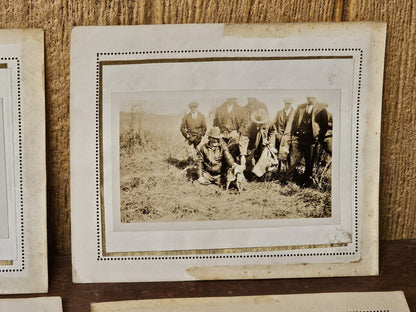 Vintage Lot Of 23 Fox Hunting Photos Black & White With Hounds & Hunters