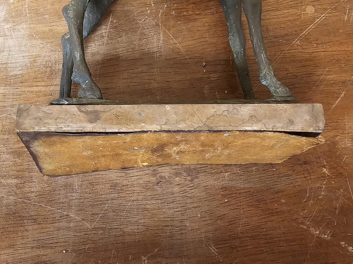 Vtg MCM Modernist Figural Bronze Horse By Pino Conte Italian "Cavallo" 14.5" T