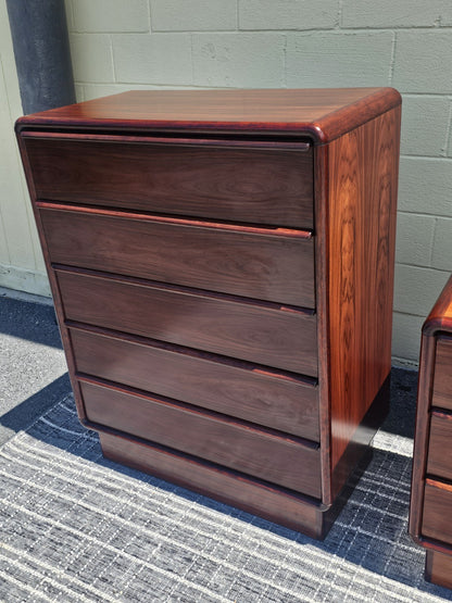 MCM Danish Rosewood Dresser Set By Kibaek Mobelfabrik Long Dresser Bedroom 