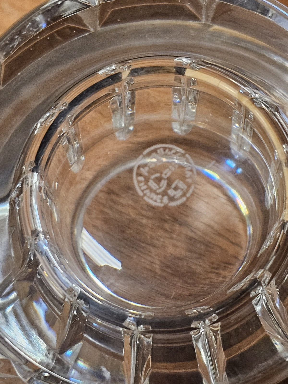 Baccarat Nadine Crystal Floral Vase 6.75” Tall Signed Baccarat France 4.5" Wide