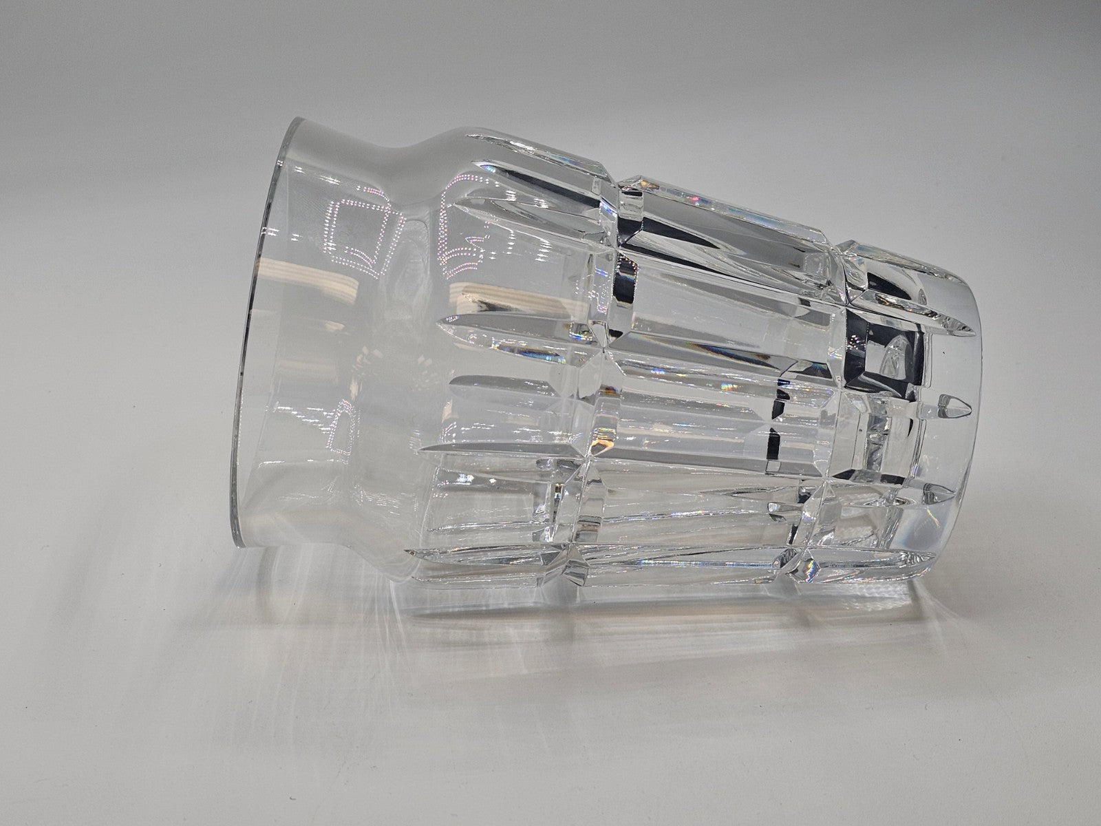 Baccarat Nadine Crystal Floral Vase 6.75” Tall Signed Baccarat France 4.5" Wide