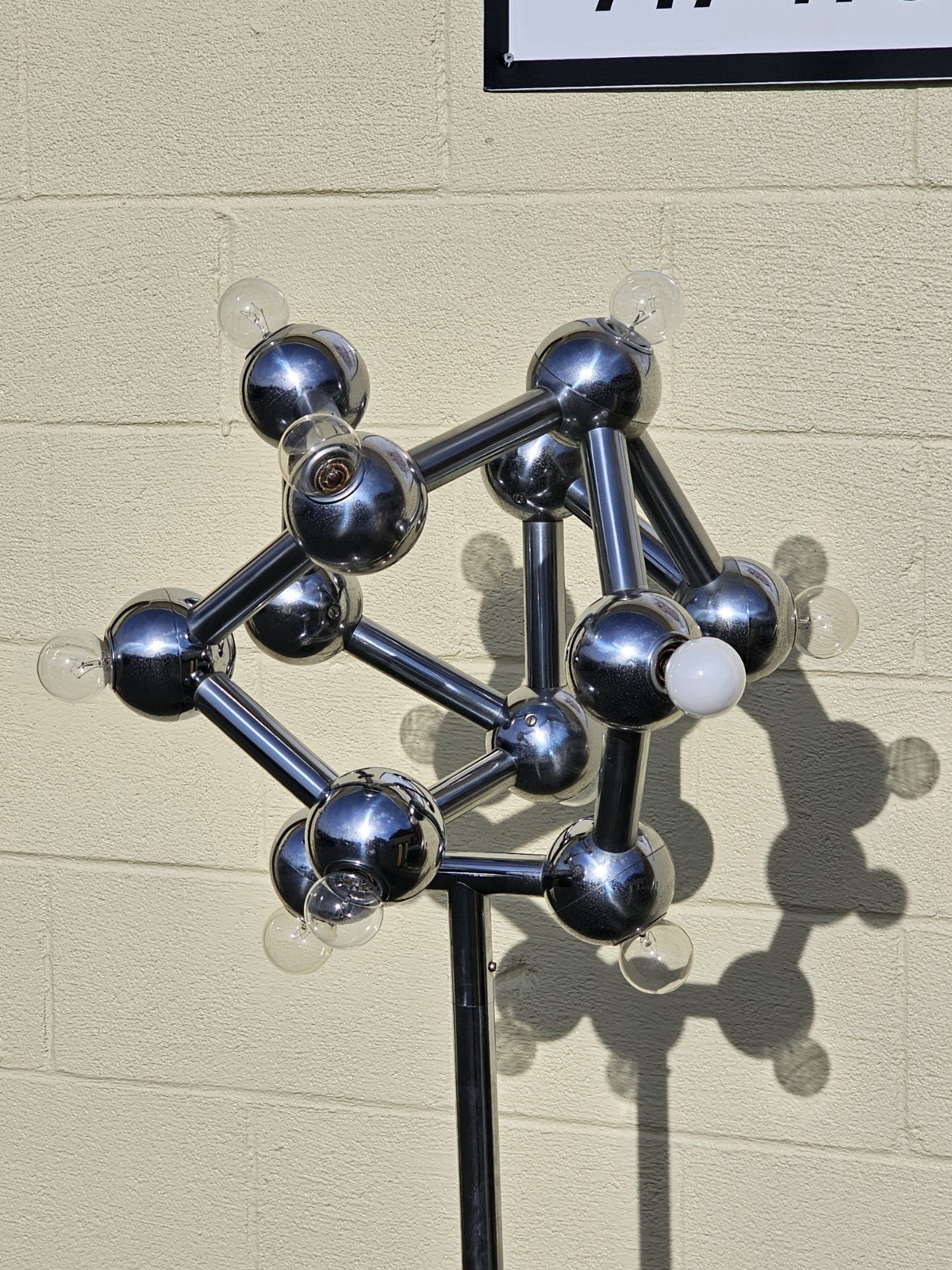 MCM Space Age Chrome Floor Lamp By Kalmar Franken Atomic Era JT Kalmar