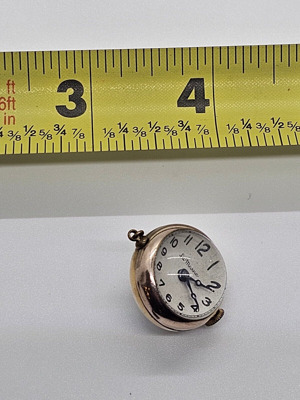 Lady's La Marne Spherical Mechanical Pocket Watch Nurses Watch Gold? 11 Grams