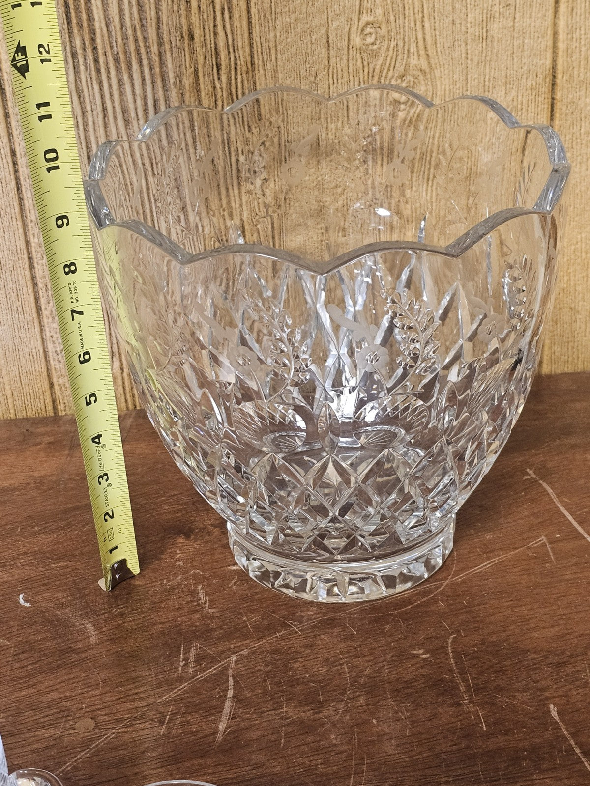 Rogaska Gallia Punch Bowl Set 9.5 Inch Punch Bowl With 17 Cups