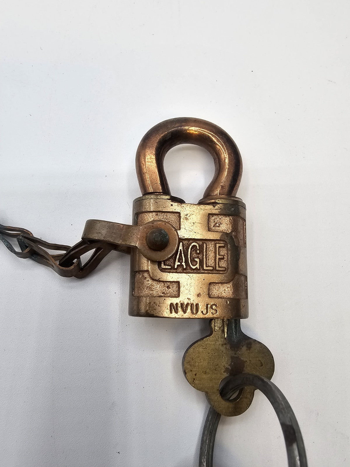 Pair Of Antique WW1 WW2 Eagle US Navy Padlocks With 2 Keys Each 