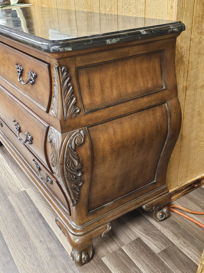 Seven Seas By Hooker Furniture Marble Top Chest of 3 Drawers Sideboard 