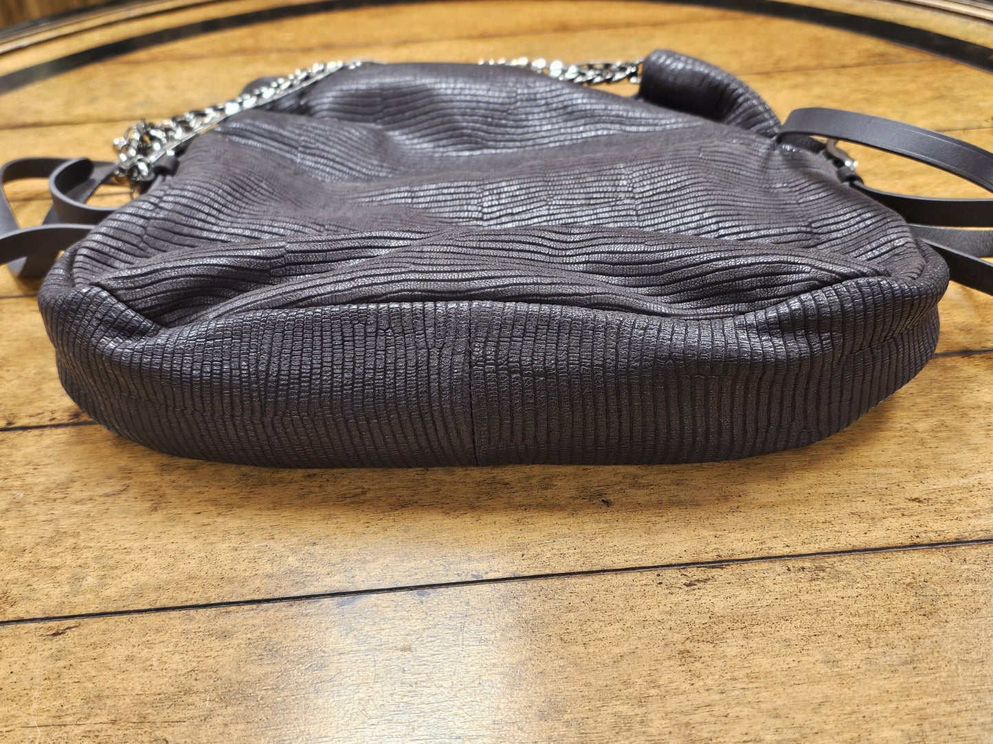 Jimmy Choo Boho Biker Chain Skin Shoulder Bag Handbag 