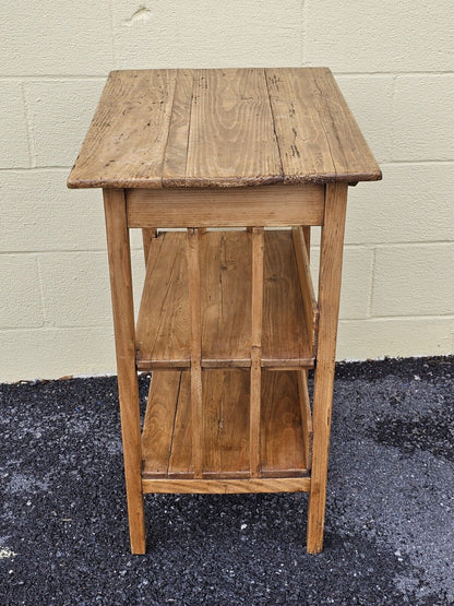 Reproduction Wormy Pine Side Table Accent Night Stand By Great British Pine Mine