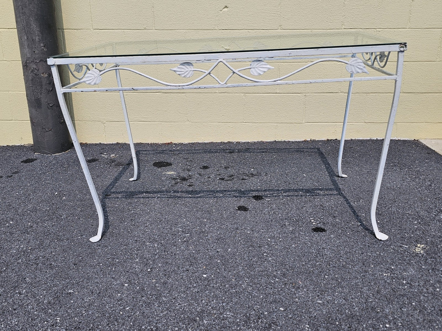 MCM Wrought Iron Salterini? Style Garden Patio Table & 4 Chairs