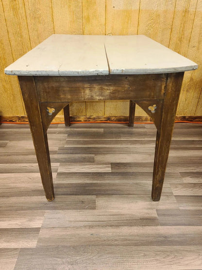 Distressed French Country Style Primitive Repurposed Table