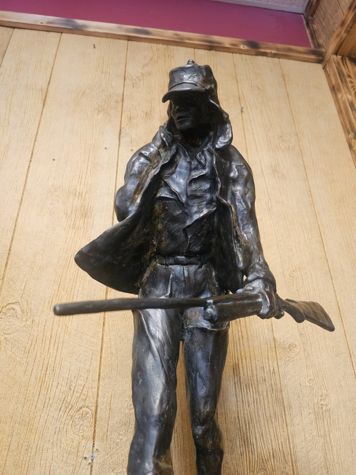 George Northrup "Out Of The Marsh" #5 Duck Hunter Bronze Sculpture 66 Pounds 