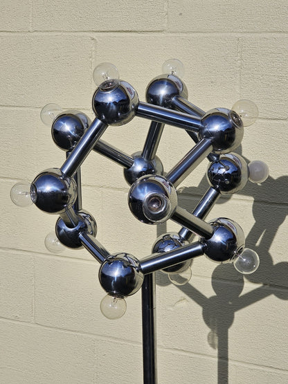 MCM Space Age Chrome Floor Lamp By Kalmar Franken Atomic Era JT Kalmar